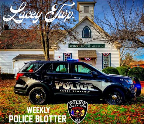 Weekly Police Blotter Press Release. . Lacey police blotter